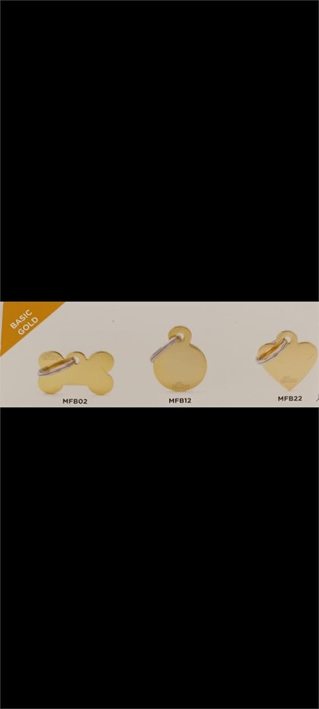 Foto 1 CHAPA PERSONALIZADA BÁSICA ORO PEQUEÑA