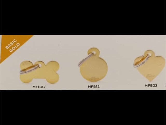 CHAPA PERSONALIZADA BÁSICA ORO PEQUEÑA