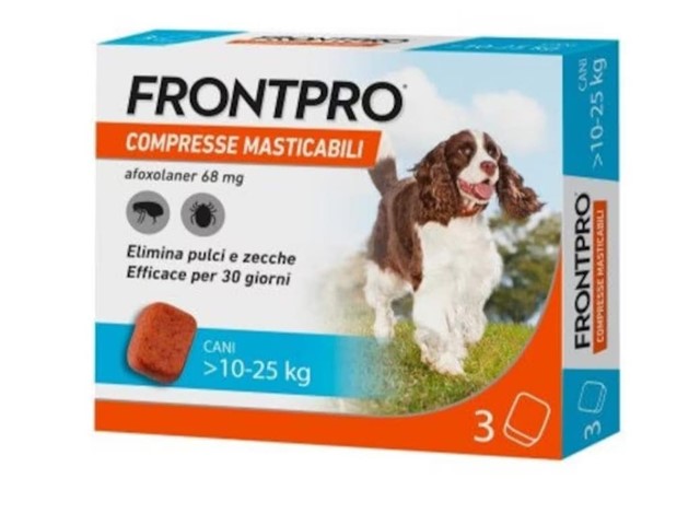 Pastilla desparasitación externa perros 10-25kg