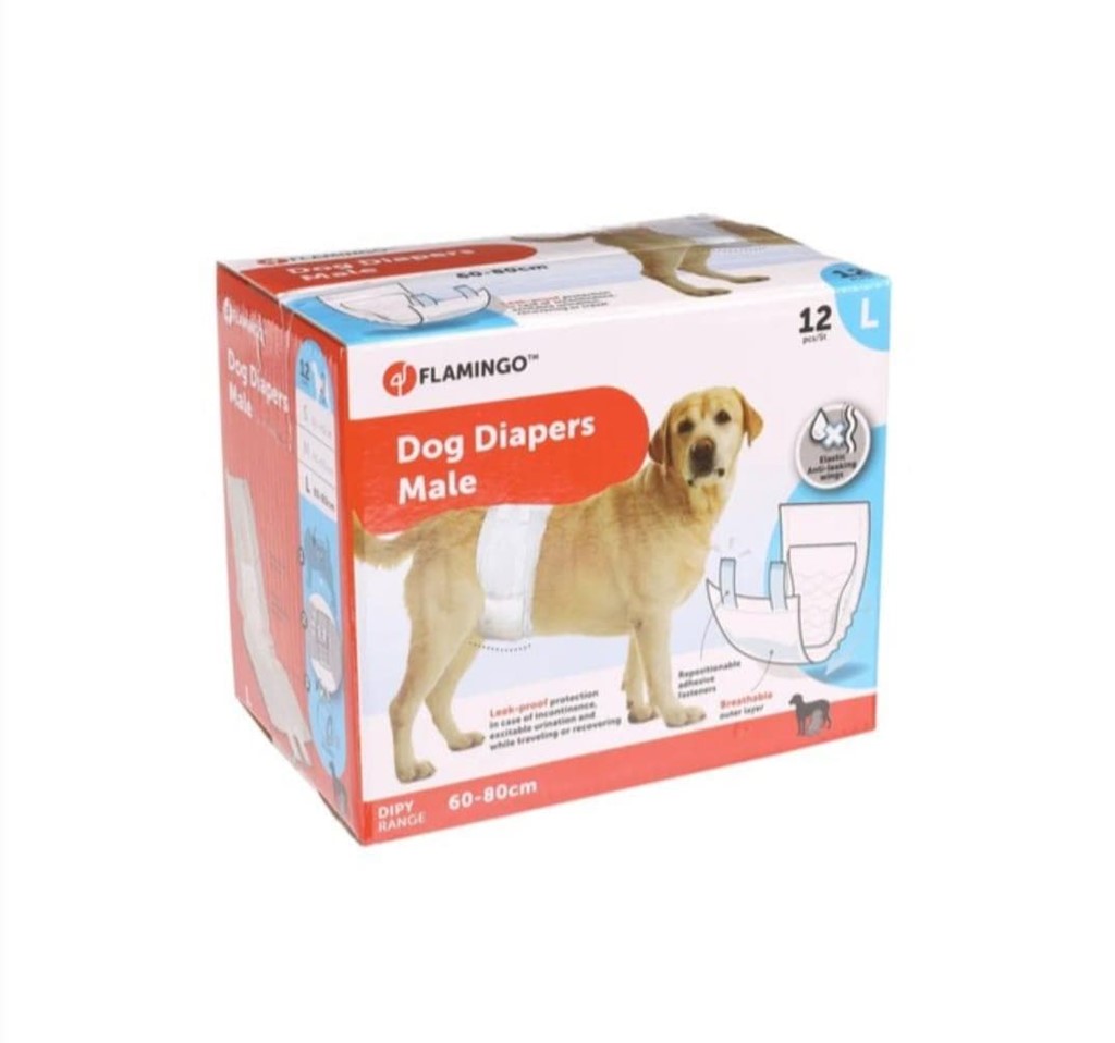 Foto 1 Pañales para perro macho L 12 unidades 