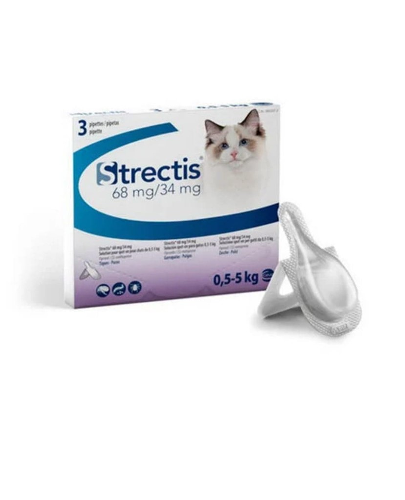 Foto 1 Pipeta strectis para desparasitación externa gatos 0,5-5kg