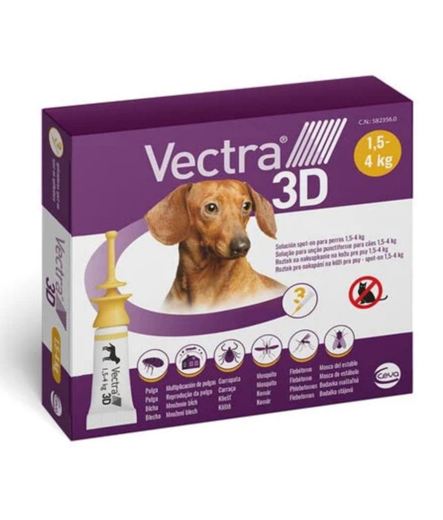 Foto 1 Pipeta Vectra 3d para perros de 1,5-4kg