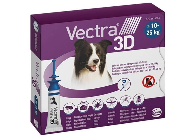 Pipeta Vectra 3d para perros de 10-25kg