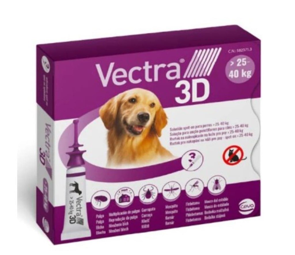 Foto 1 Pipeta Vectra 3d para perros de 25-40kg