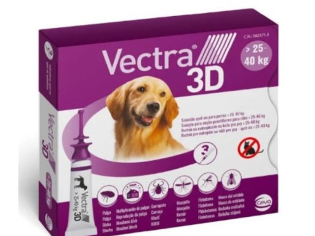 Pipeta Vectra 3d para perros de 25-40kg