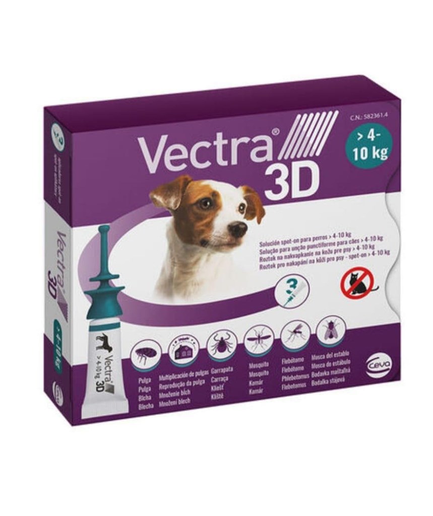 Foto 1 Pipeta Vectra 3d para perros de 4-10kg