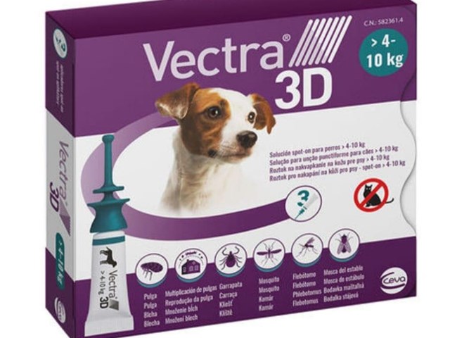 Pipeta Vectra 3d para perros de 4-10kg